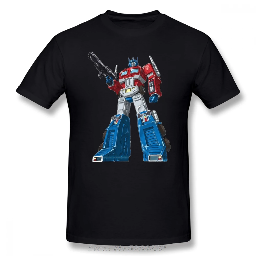 

Футболка Optimus Prime, летняя хлопковая футболка, забавная футболка, Пляжная Мужская футболка большого размера с принтом и коротким рукавом, ули...