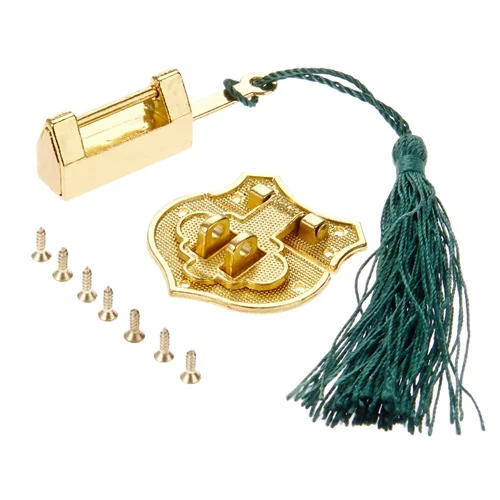 2Pcs Vintage Antique Lock Zinc Alloy Chinese Old Retro Keyer Padlock Jewelry Wooden Box Drawer | Строительство и ремонт