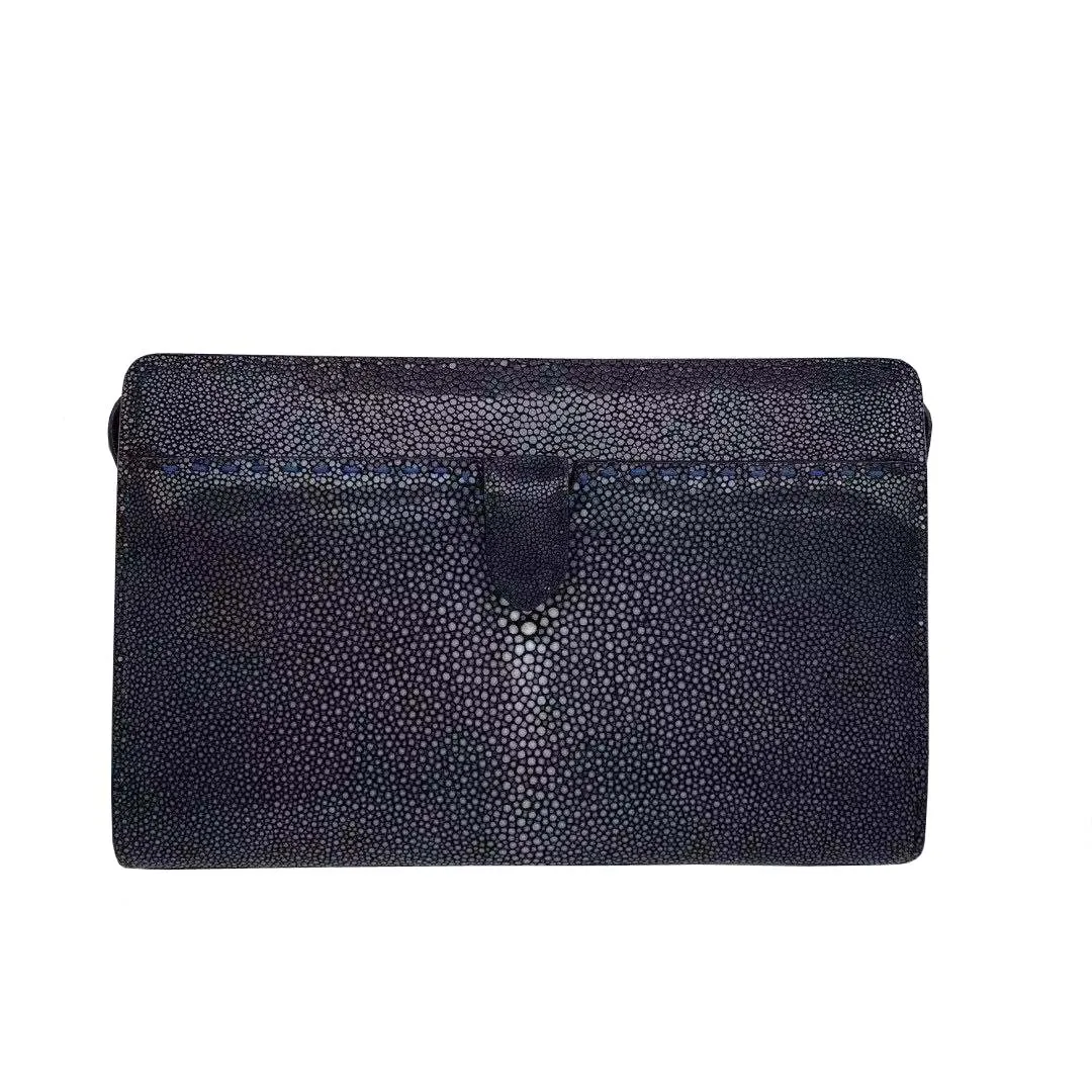 

fanzunxing new men clutch bag male stingray skin bag Pearl fish skin men stingray wallet