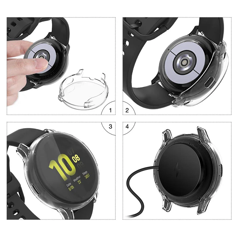 Защитный чехол для Samsung Galaxy Watch Active 2 44 мм 40 мм|Смарт-аксессуары| |