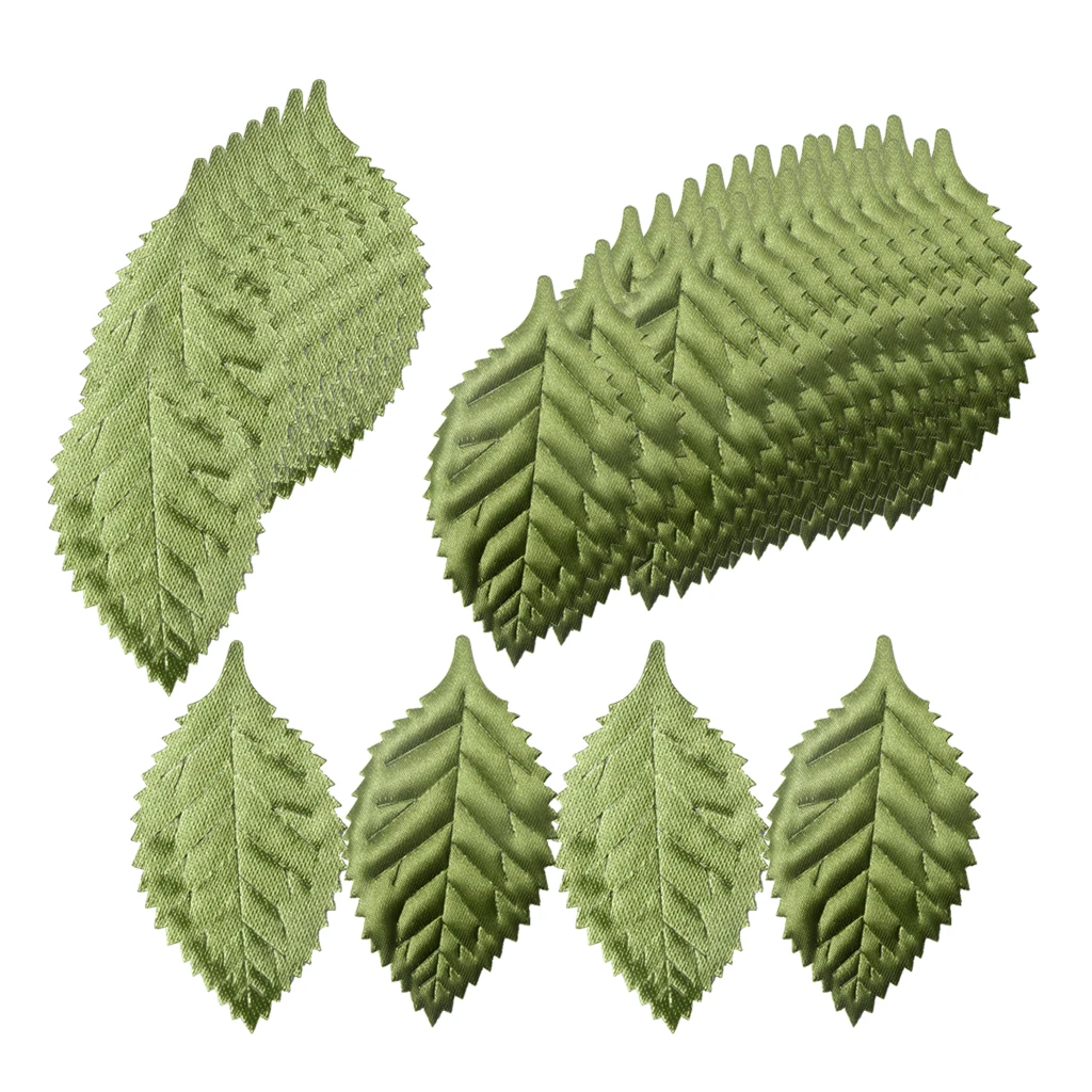 

100 Pcs Artificial Rose Leaf Leaves Silk Flower Wedding Party Decor
