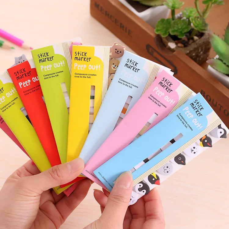 

1 PC Cute Cartoon Animals Memo Pad Sticky Notes Memo Notebook Stationery Papelaria Escolar School Supplies