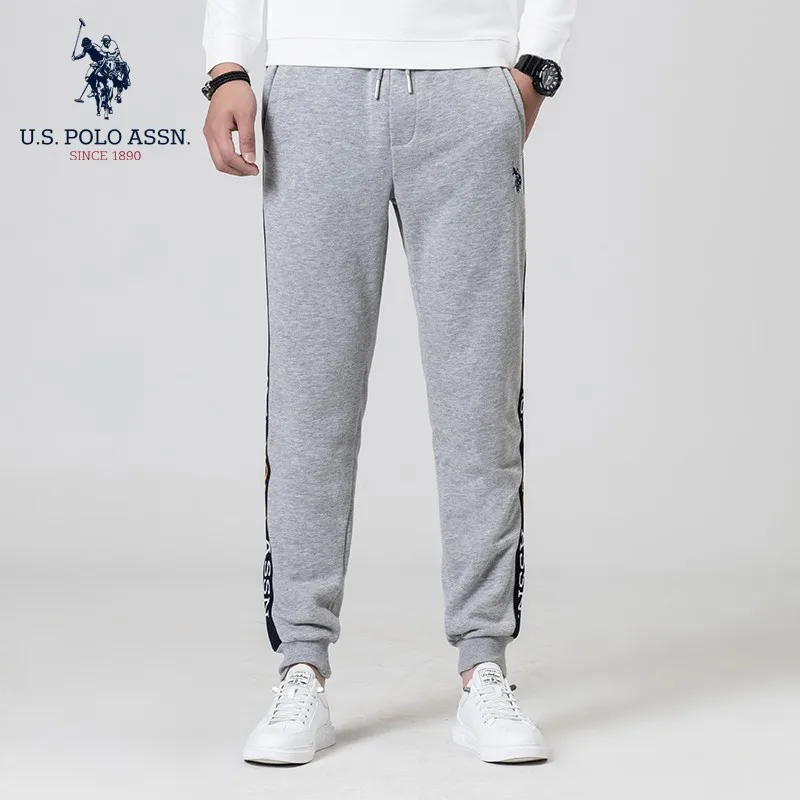 Мужские спортивные брюки с вышивкой U.s.polo Assn. Повседневные свободные модные