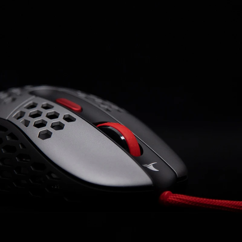 Игровая мышь DarmoShark N1 Cooler Master 63G Pixart PMW3389 16000DPI оптический датчик легкая сотовая