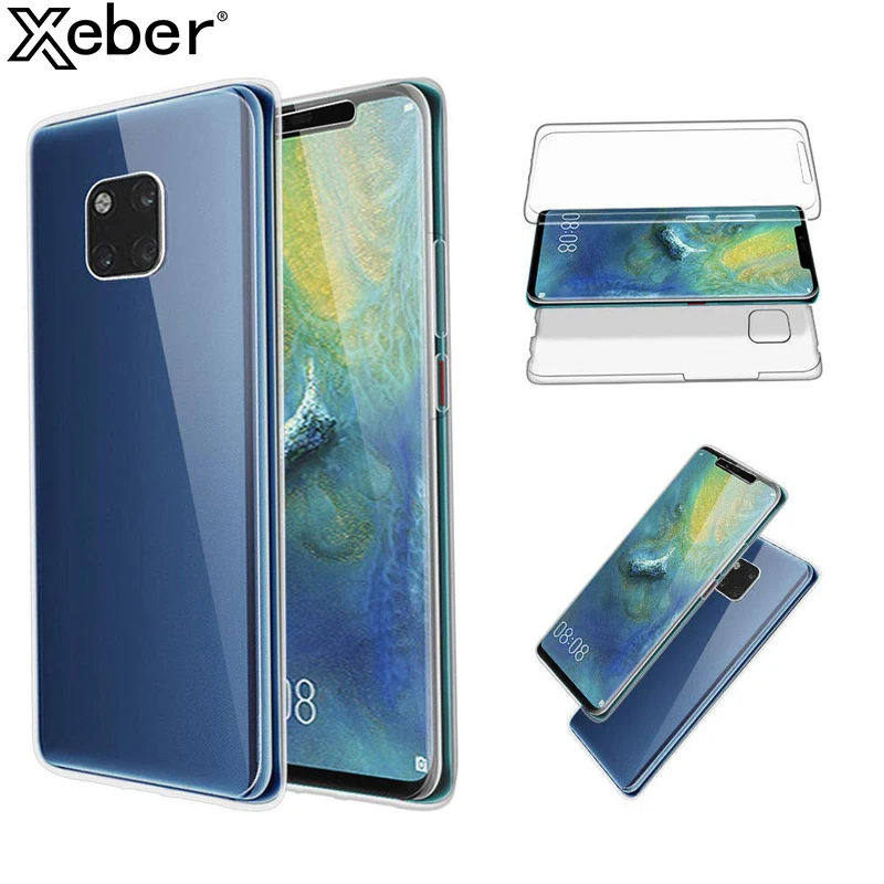 360 двойной полное покрытие чехол для телефона Huawei V30 V20 Y5 Y6 2018 Y7 Pro Y9 2019 Honor 10 20 8X Nova 6 SE
