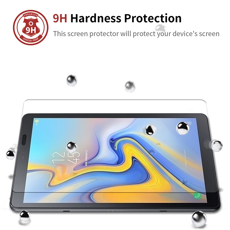 2 шт. защитная пленка из закаленного стекла для 2018 Samsung Galaxy Tab A 10 5 SM T590 T595 T597