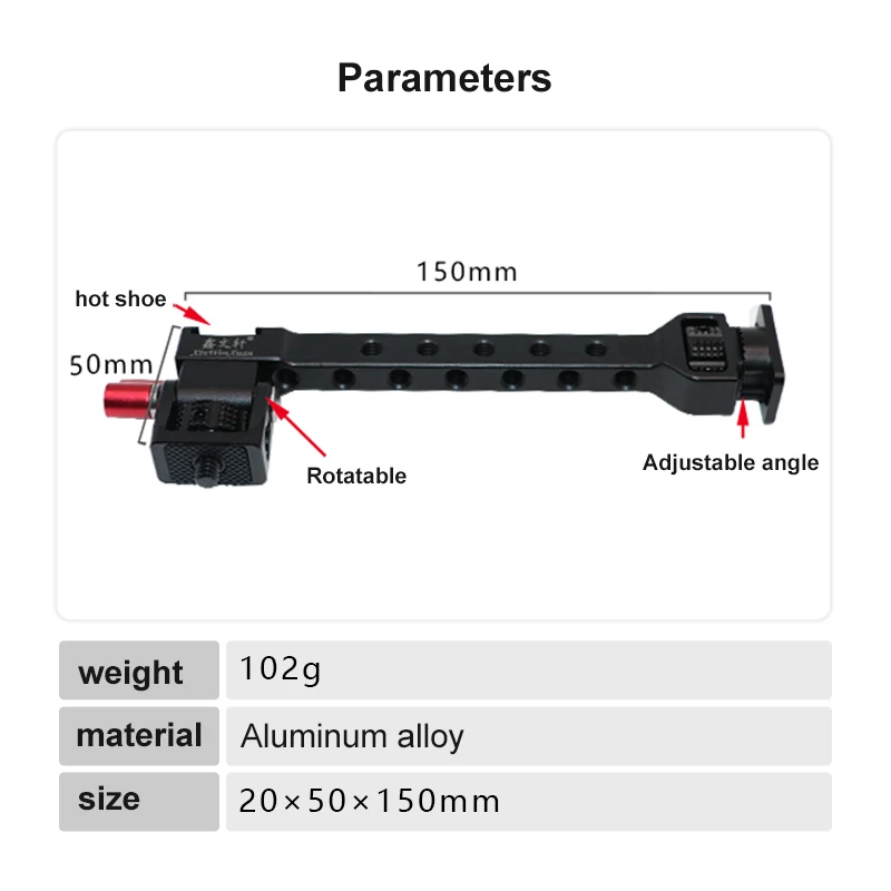 Подставка для монитора камеры стойка вспышки с микрофоном и горячим башмаком 1/4
