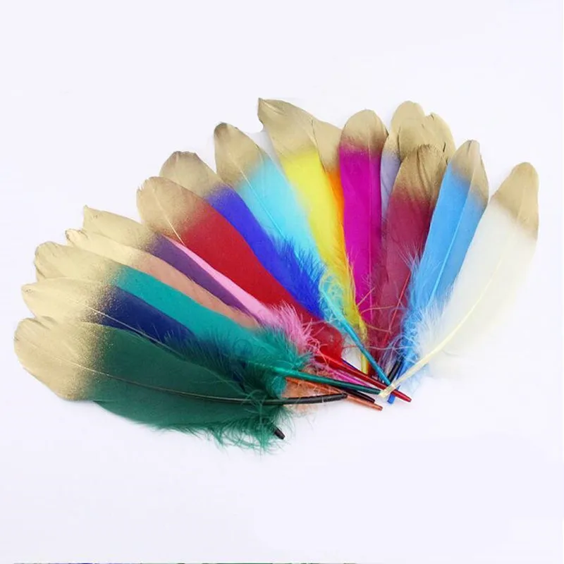 Красивый спрей золото натуральное гусиное перо DIY Ловец снов материалы ремесла