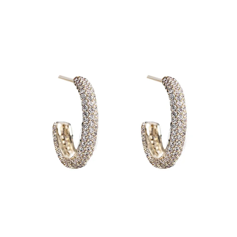 

Ins Metal Retro Hollow Earrings Cold Wind Circle Earrings 925 Silver Needle Temperament Fashion Trendy Earrings