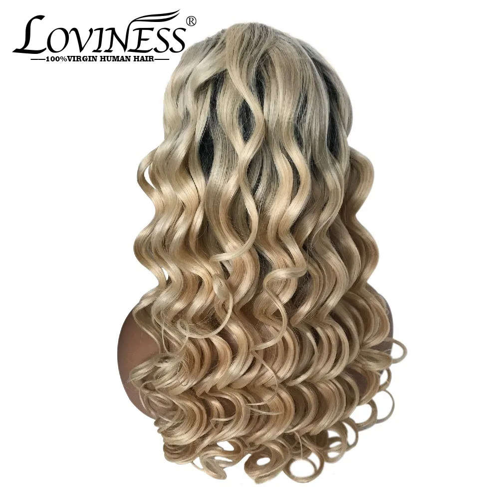 Выделите 13*6 свободные волнистые кружевные передние парики 1B613 Remy Ombre