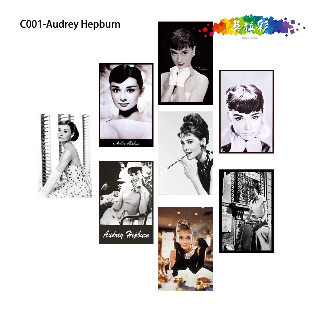 Оловянная винтажная фотоколлекция в стиле Мора популярная звезда Хепберн