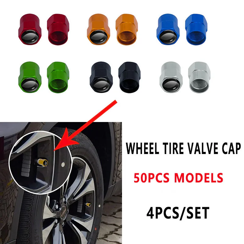 4 шт. автомобильные аксессуары для колес Стикеры колеса шины ниппель крышка