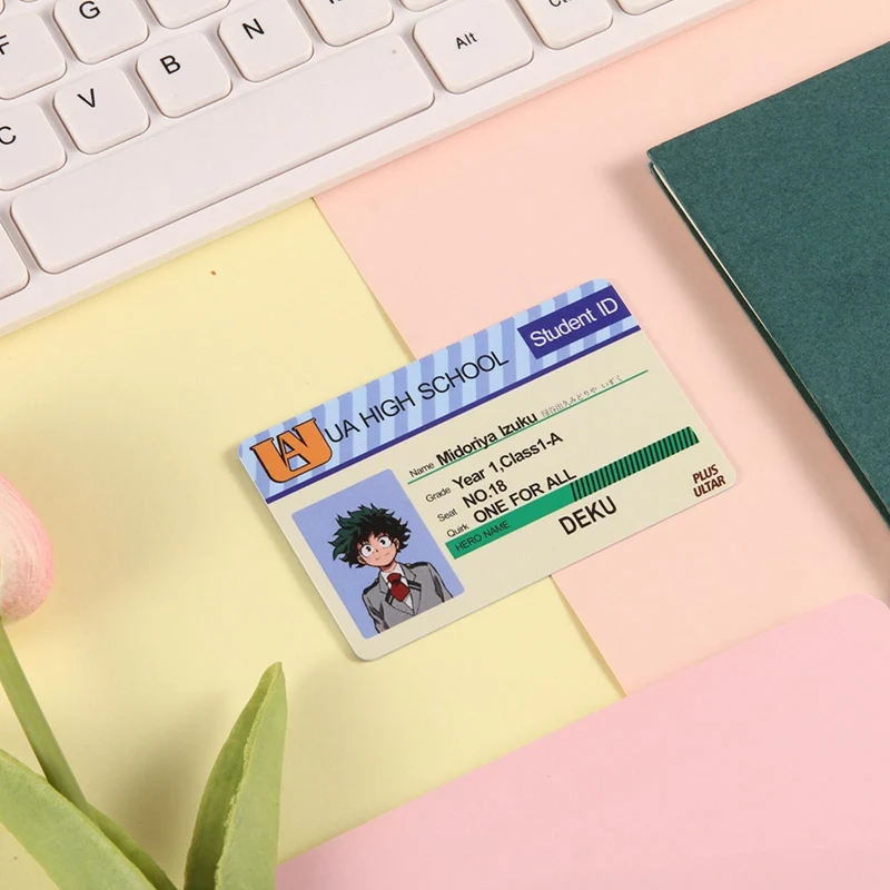 1 шт. аниме Моя геройская академия Студенческая удостоверение личности мидория