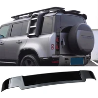 carbon surface spoiler for land rover defender 90 110 2019 20 21 abs material rear roof trunk tail wing