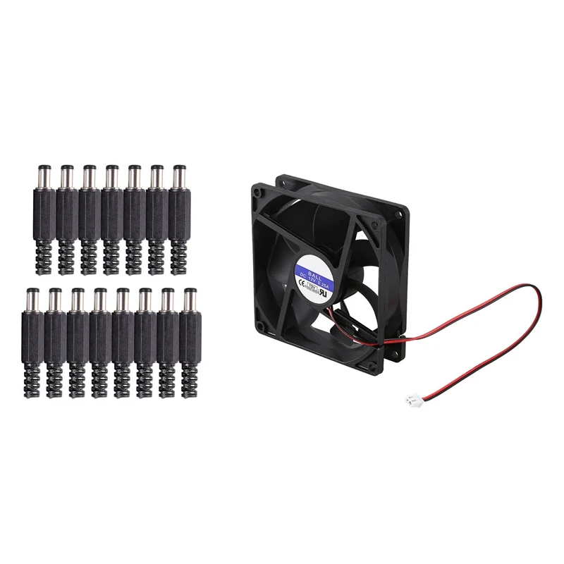 

1 шт., кулер для процессора, 12 В, 2 контакта, 5,5 куб. М, 2,1x9 мм