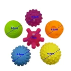 6 шт.лот набор красочных детских игрушек-мячиков развивающая детская тактильная игрушка-мяч для рук игрушки Детский тренировочный мяч массажный Мягкий Мяч