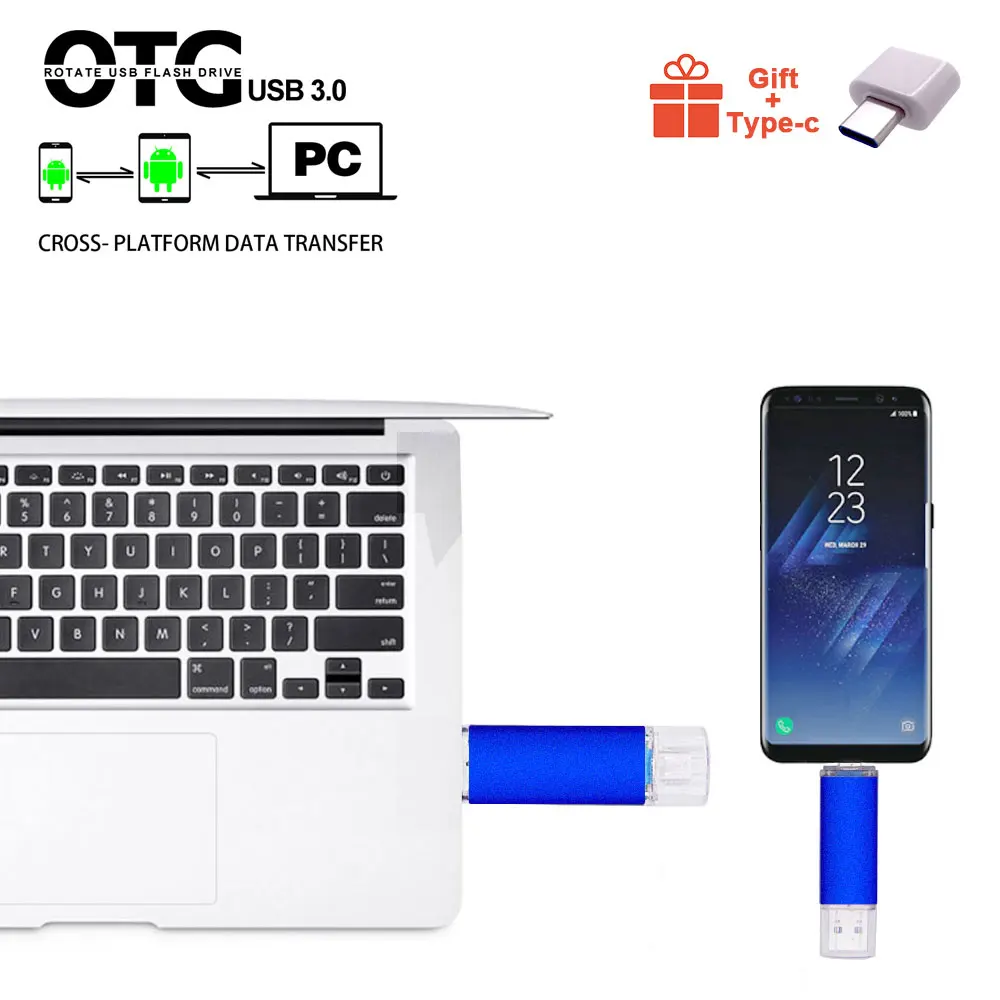 Флеш-накопитель USB Type-C с поддержкой OTG 3 0/128/256/512 ГБ | Компьютеры и офис