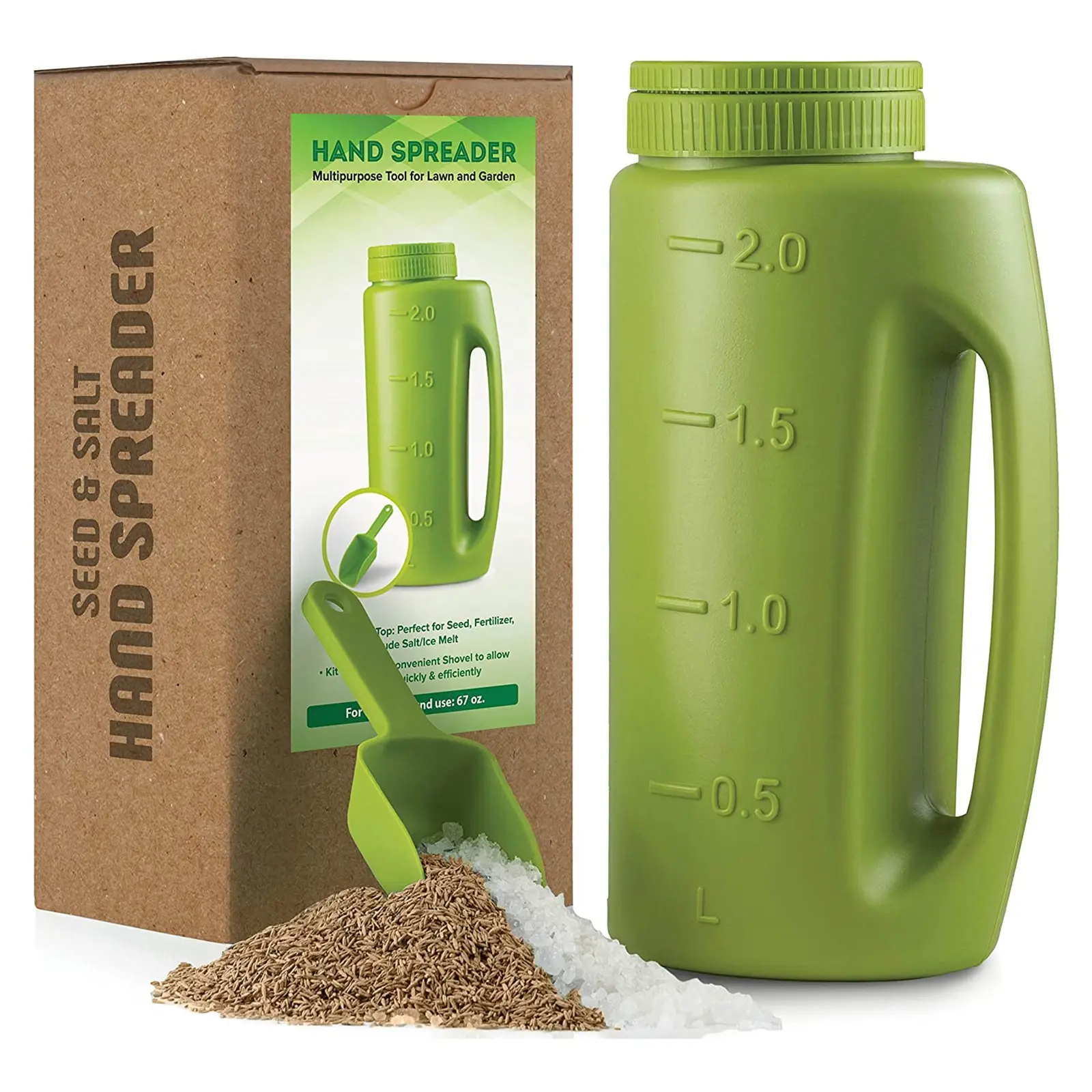 

Handheld Spreader Adjustable Hole Size Lawn Fertilizer For Seed Salt Fertilizer Pot Fertilizer Bottle Sprinkler Salt Shaker