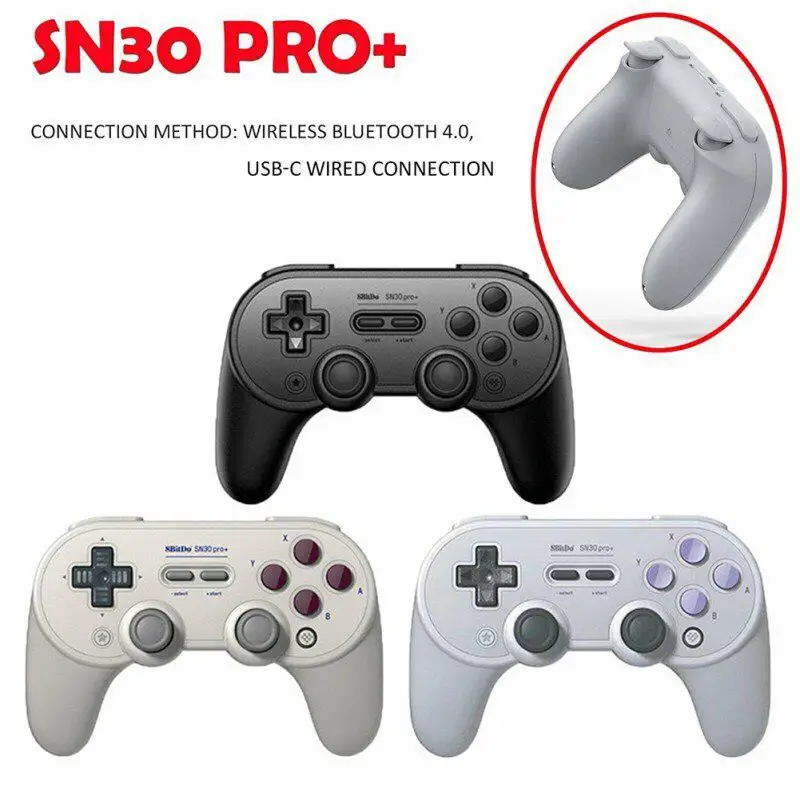 SN30 PRO + Bluetooth-совместимый геймпад контроллер с джойстиком для Mac OS Switch Windows Android |
