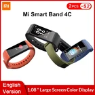 Умный Браслет Xiaomi Mi Band 4C 4 C Redmi, фитнес-трекер с большим цветным экраном 1,08 дюйма и пульсометром, английская версия