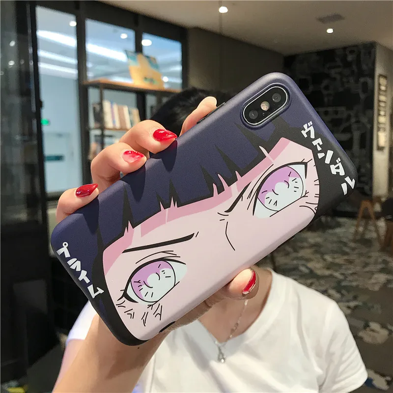 Чехол для iPhone 11 pro X XR XS MAX 7 8 8plus 6 6S PLUS чехлы из японского аниме Naruro hyooga Hinata Byakugan