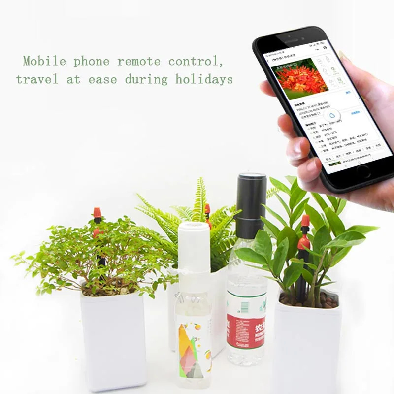Mobile Phone Remote Control Irrigation Kit Drip Sprinkler System Home Garden Automatic Intelligent Watering Device | Дом и сад