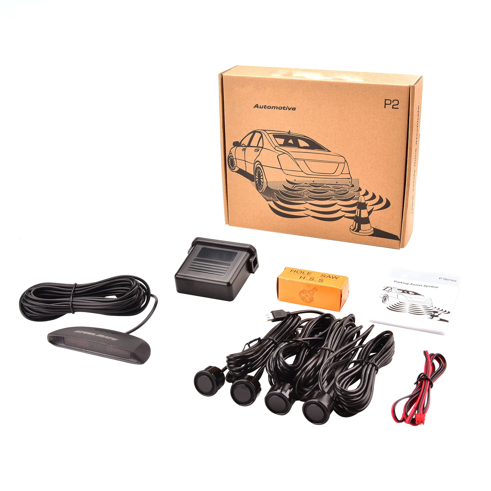

New LED Parking Display Car Reverse Sensor System Car Reverse Park Kit With 4pcs Parking Sensor And Buzzer