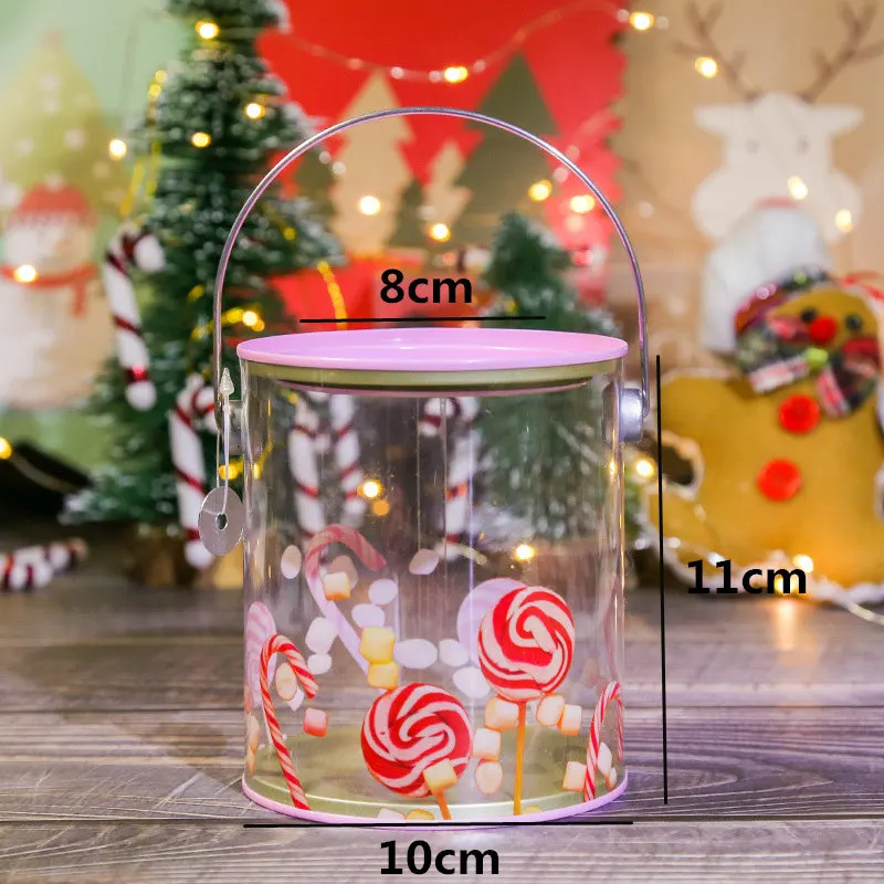 Lollipop 10x11cm LBSISI жизнь Счастливого Рождества Подарочная коробка ручная бутылка ребенок для конфет и печенья день рождения детей подарочная упаковка коробка - Цвет: Lollipop 10x11cm
