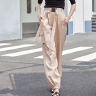 Женские винтажные брюки-карго AEL, абрикосовые брюки с высокой талией, мешковатые джоггеры брюки, одежда в стиле сафари, весна 2019