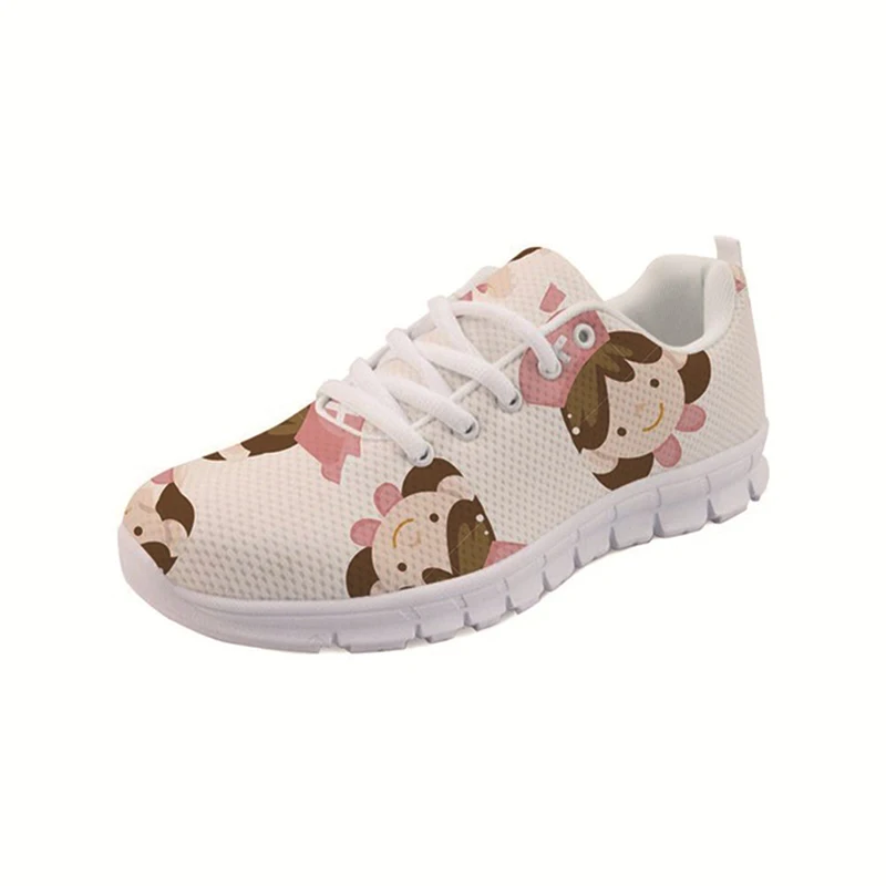 

New Nurse Doctor Print Women Sneakers Slip On Light Mesh Cosplay Shoes Breathable Girl Pattern Sport Trainning