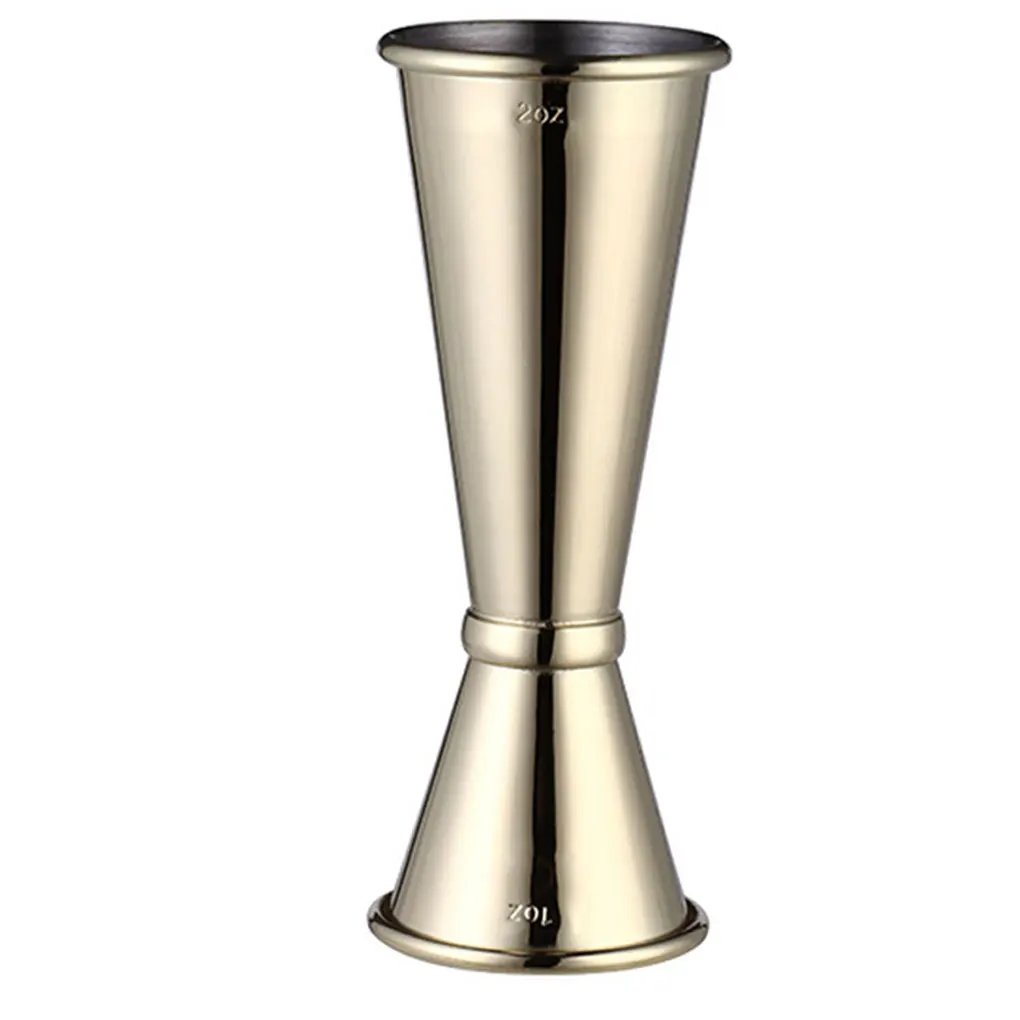 

Нержавеющая сталь двойной шейкер мерный стаканчик измерительный инструмент кухонная утварь измерительный брусок серебро