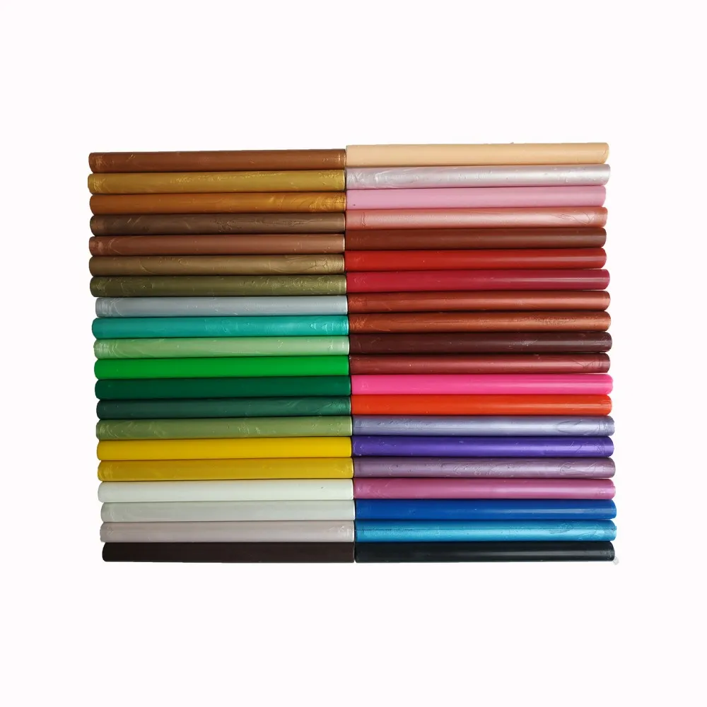 Круглые палочки для запечатывания клеевого пистолета 40 цветов приглашений и