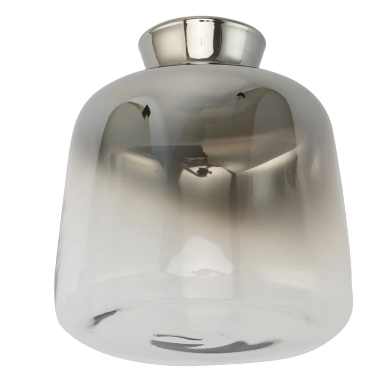 Скандинавская Серебряная стеклянная ваза скандинавские гальванизированные