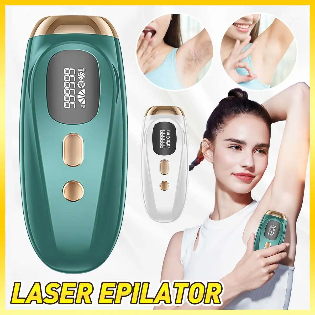 

IPL Hair Removal Laser Epilator For Women Portable 999999 Flash Permanent Painless Whole Body Photoepilator Depilador A Laser