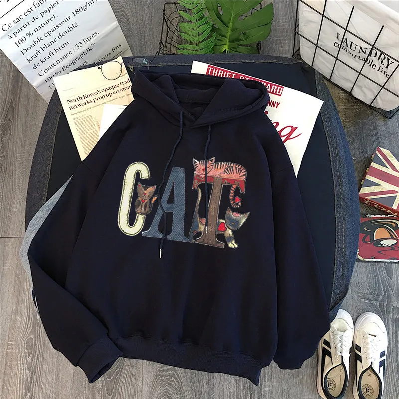 

Women's Sweater 2019 New Autumn and Winter Korean Style Fashionable Student Loose Large Size Chic Long Sleeve Top Clothes Fleece