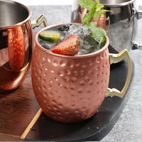moscow mule mug cup whiskey tea beer double creative heat resistant cocktail vodka wine mug drinkware copper plated bar tool