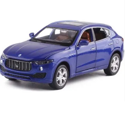 F 1:32 Maserati Levante SUV сплав Игрушечная модель транспортных средств с откатной спинкой шесть открытых дверей детская Подарочная Коллекция - Цвет: F