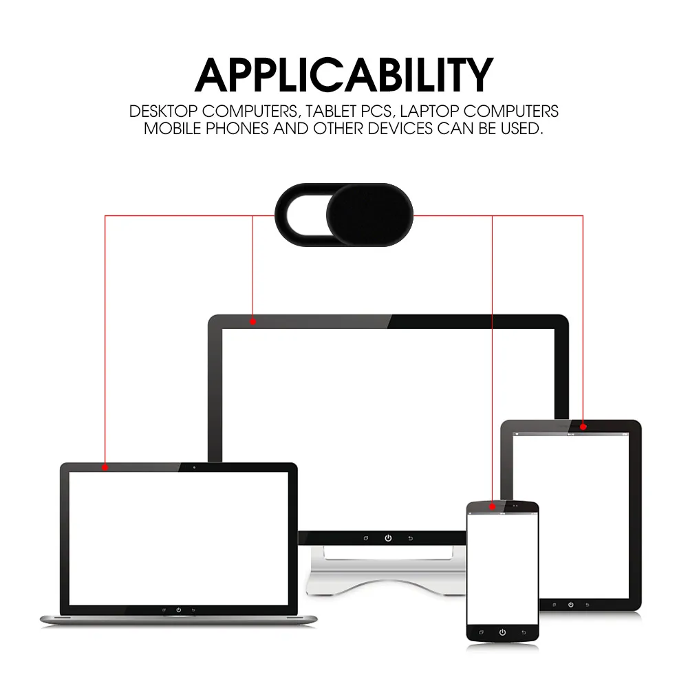 AWINNER WebCam Cover Shutter Magnet Slider Plastic For iPhone Web Laptop PC For iPad Tablet Camera Mobile Phone Privacy Sticker