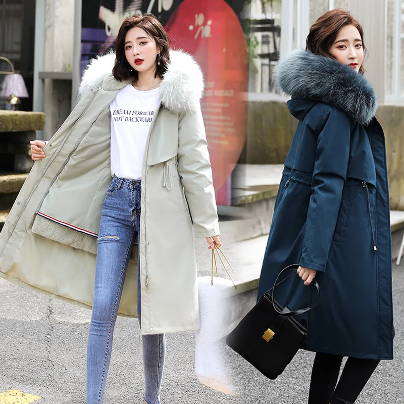 

Jvzkass 2020 padded jacket women's winter mid-length 7-wear padded jacket 2020 new thick padded jacket z417