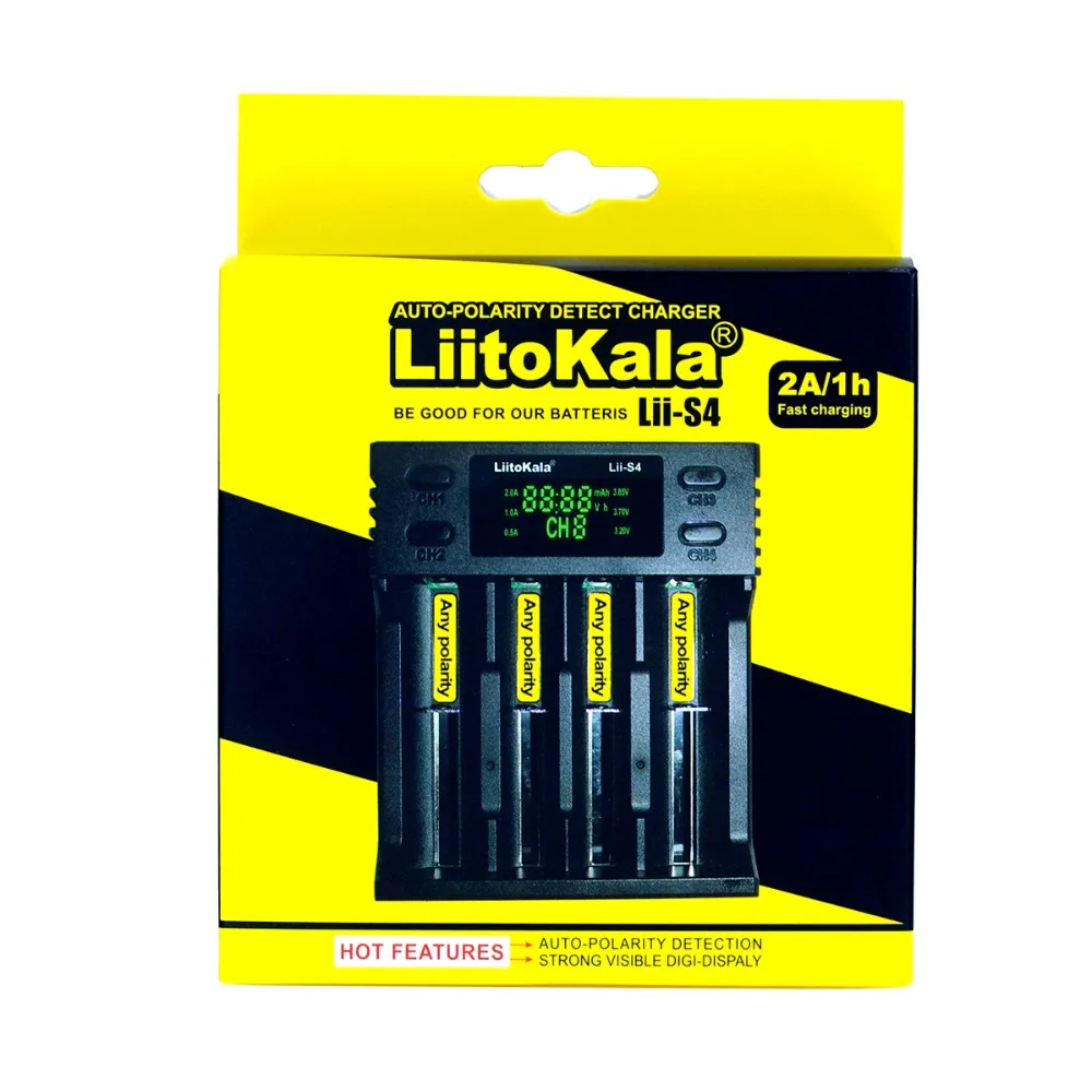 

2021 Liitokala Lii-S4 LCD 3.7V 18650 18350 18500 16340 21700 20700B 20700 14500 26650 1.2V AA AAA NiMH lithium-battery Charger