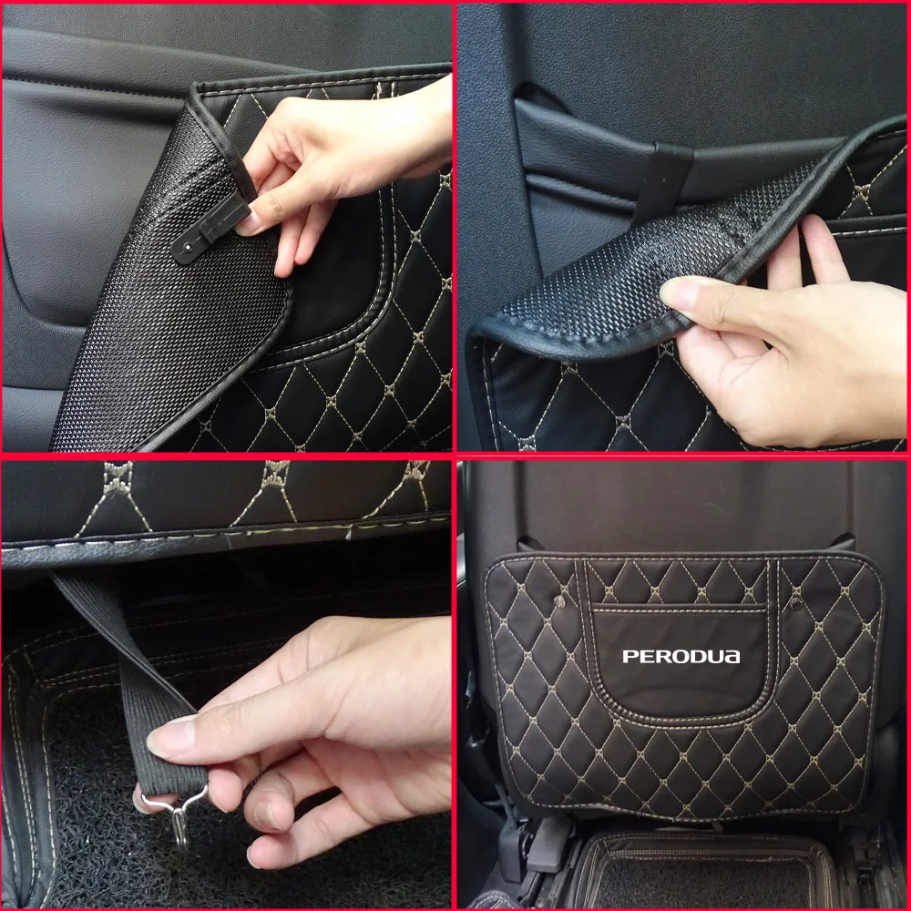 Кожаная сумка для хранения на спинку автомобильного сиденья Perodua Alza Aruz