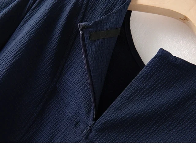 

Women Mini Dress Short Puff Sleeve Waist O-neck Solid Color Lady Casual Spring Summer Short Dresses Female Clothes