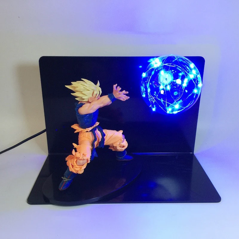 Супер Kamehameha лампа Dragon Ball Z ночник бомбы фигурки животных игрушка DBZ шар для