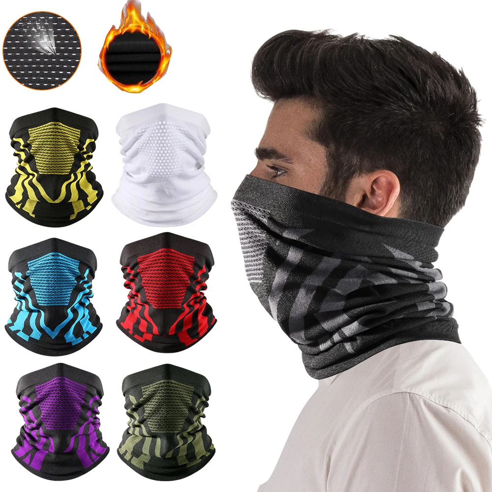 

Breathable Mesh Bandana Outdoor Sports Windproof Mask Hunting Camping Cycling Scarf Men Women Warm Neck Gaiter -40