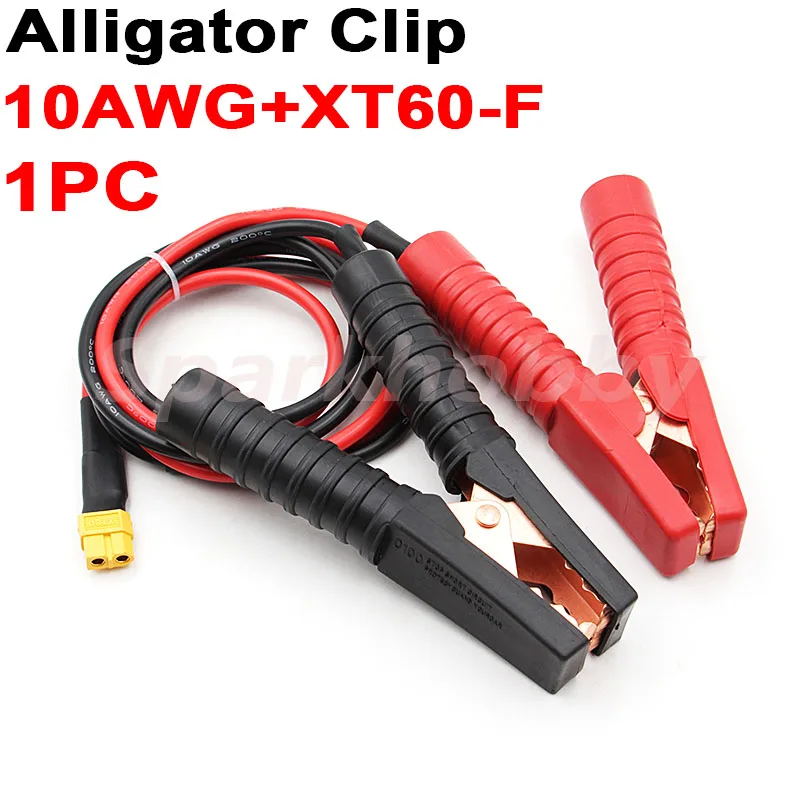 1 шт. 10AWG 100 см 300A RC зажим типа крокодил к XT60 разъем кабеля Q6 D6 полевой зарядный