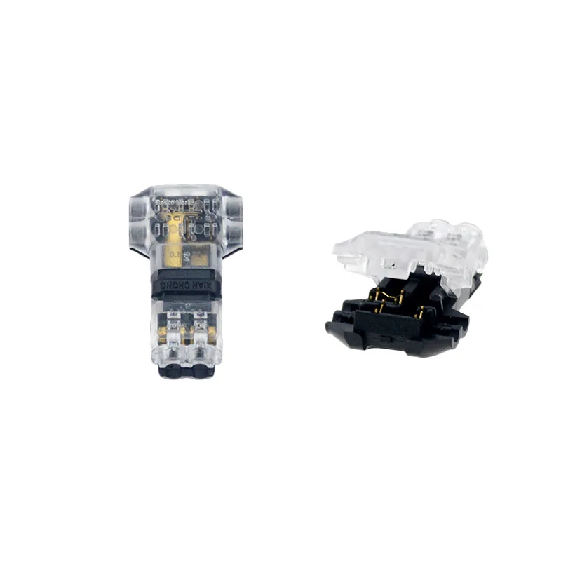 T2 Transparent 5 шт. H T тип 1Pin 2Pin шотландский замок Быстрый соединительный провод разъемы для терминалов обжимной Электрический автомобильный аудио 24-18AWG набор проводов - Цвет: T2 Transparent