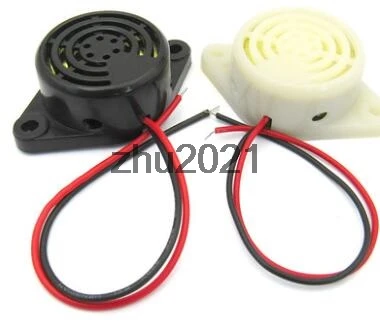 

DC 3-24V 12V 2-Wired Intermittent Active Electronic Buzzer Alarm grey white Black SFM-27