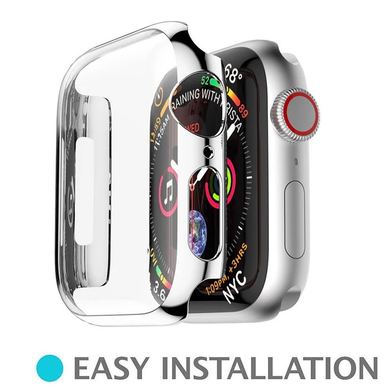 Защитный чехол для Apple Watch Series 4 3 2 1 защита Hoesje 38 мм 40 42 44 чехлы противоударный