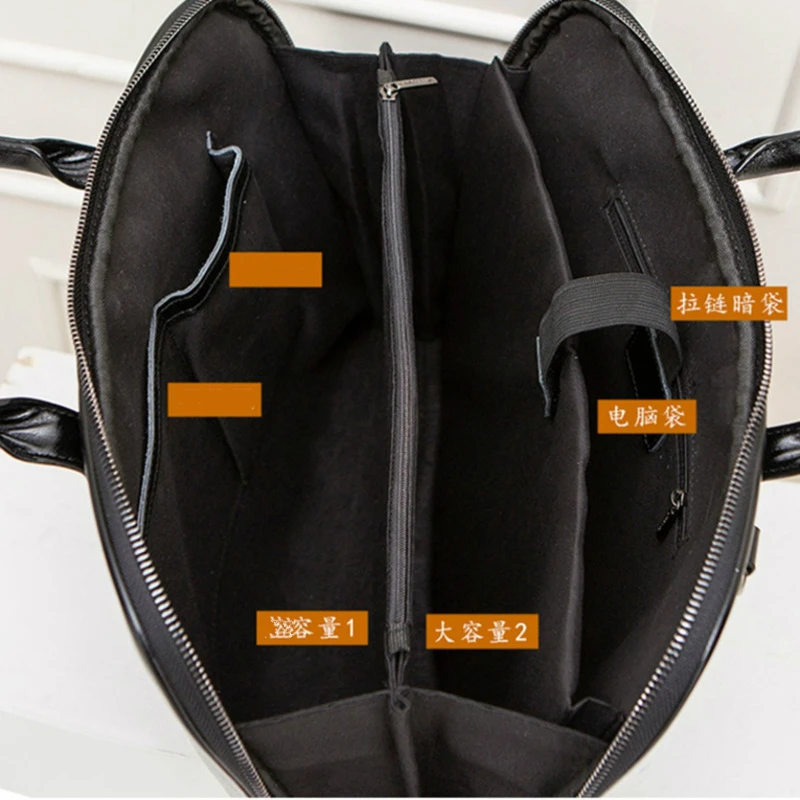 2022 new cowhide womens briefcase business handbag women genuine leather bag 14 6 inches laptop computer bag office bags free global shipping