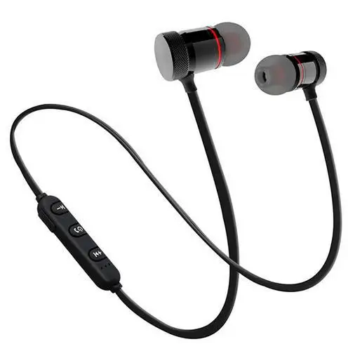 Metal Magnetic Wireless Bluetooth Earphones Stereo Bass Headphones With Mic For iphone samsung s6 s8 xiaomi like xt11 | Электроника